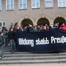 Protest: Studierende fordern mehr Geld für Bildung.