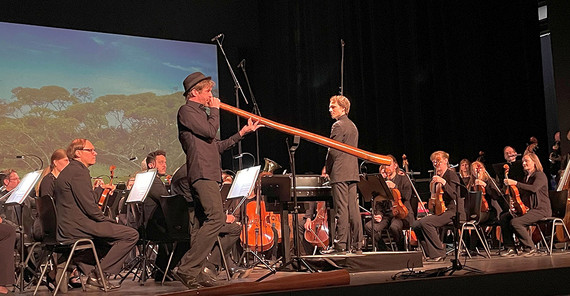 Marc Miethe am Didgeridoo