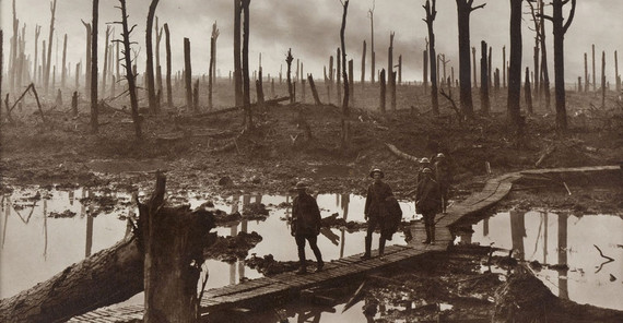 Australische Soldaten nahe Ypern im Oktober 1917.