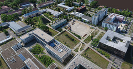 Point cloud image of the Golm Campus | Photo: Prof. Dr. Bodo Bookhagen