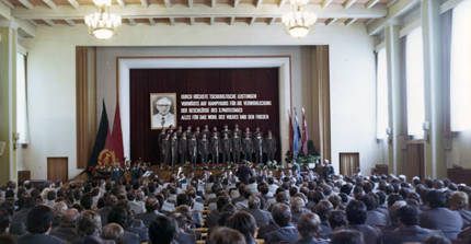 Festveranstaltung anlässlich des 30. Jahrestages der Juristischen Hochschule (JHS) des MfS in Potsdam 1981