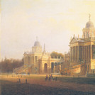Ansicht der Communs bei Potsdam, 1843. Gemälde von Carl Daniel Freydanck.