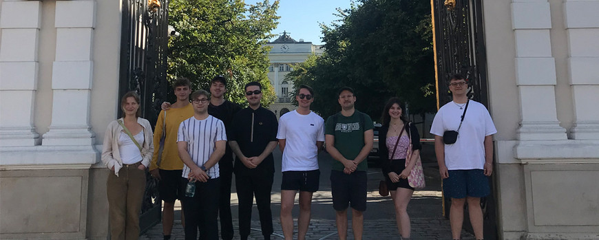 Group of students in Warsaw