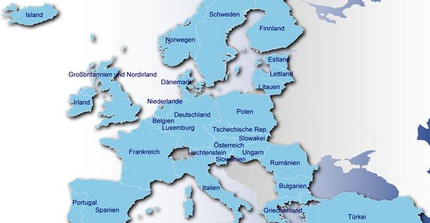 blaube Europakarte-Eramus