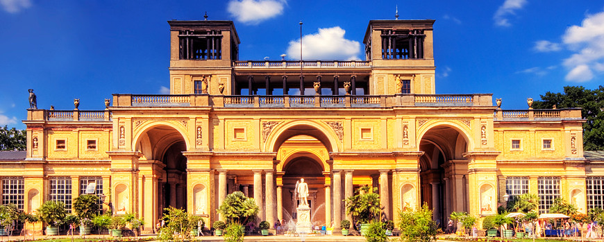 Orangerie, Potsdam, Park Sanssouci nach dem Modell der Villa Medici in Rom.