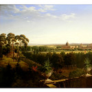 Blick auf das Neue Palais, 1826. Gemälde von August Wilhelm Julius Ahlborn. 