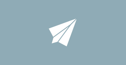 Icon mit Papierflugzeug