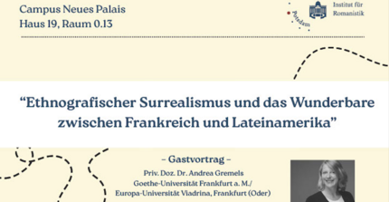 Gastvortrag PD Dr. Andrea Gremels 03.02.2026 Universität Potsdam Romanistik