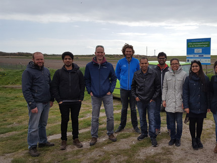 Participants at Salt farm Texel.