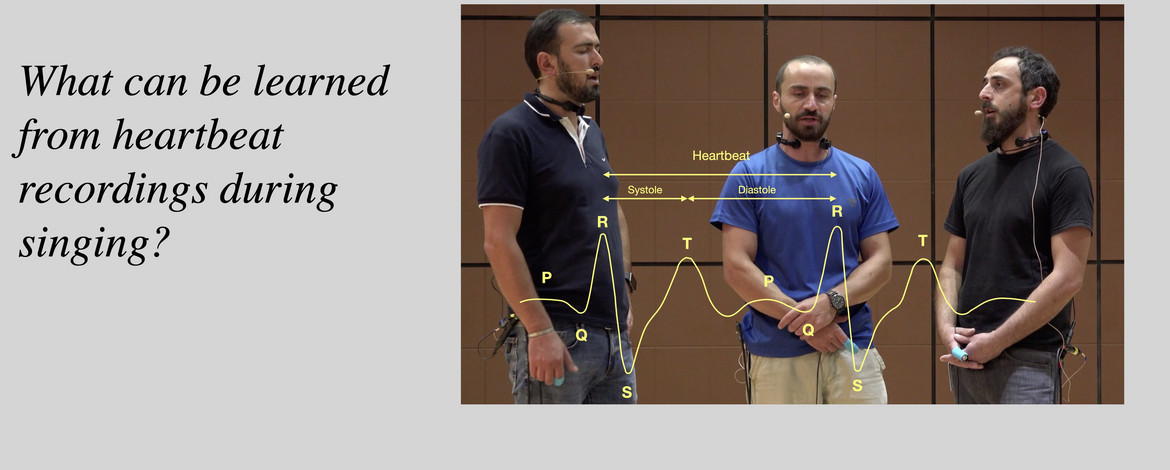 What can be learned from heartbeat recordings during singing? Heartbeat variability recordings during singing may capture non-verbal interaction of singers.