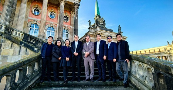 Delegation der Provinz Shanghai an der Universität Potsdam.