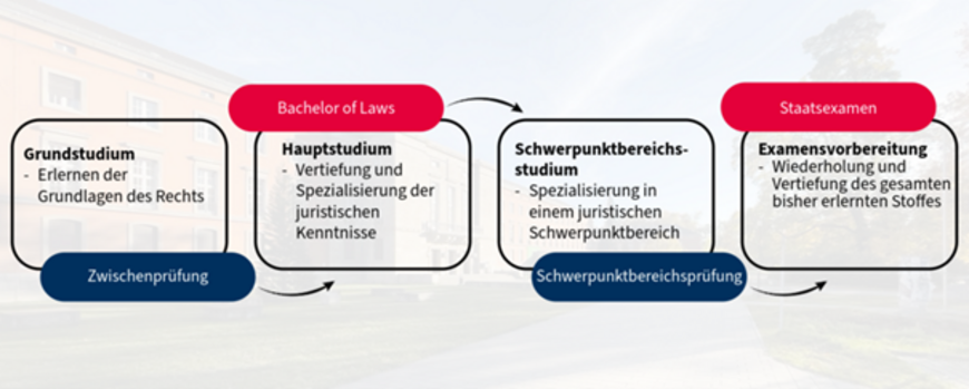 Aufbau des Studiums Rechtswissenschaft