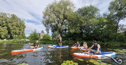 SUP Researchers on Stand Up Paddling Boards