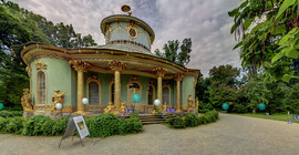 Das Teehaus im Park Sanssouci als Punktwolke.