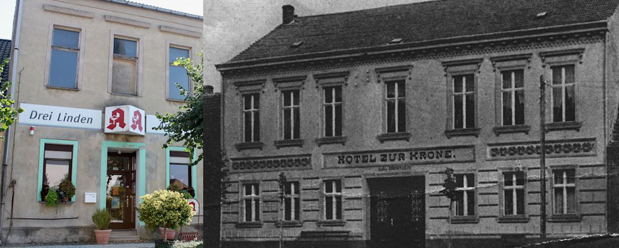 Hotel am Markt in Friedland, auf deren Rückseite das Zentrum der Jüdischen Gemeinde war