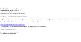 Phishing e-mail