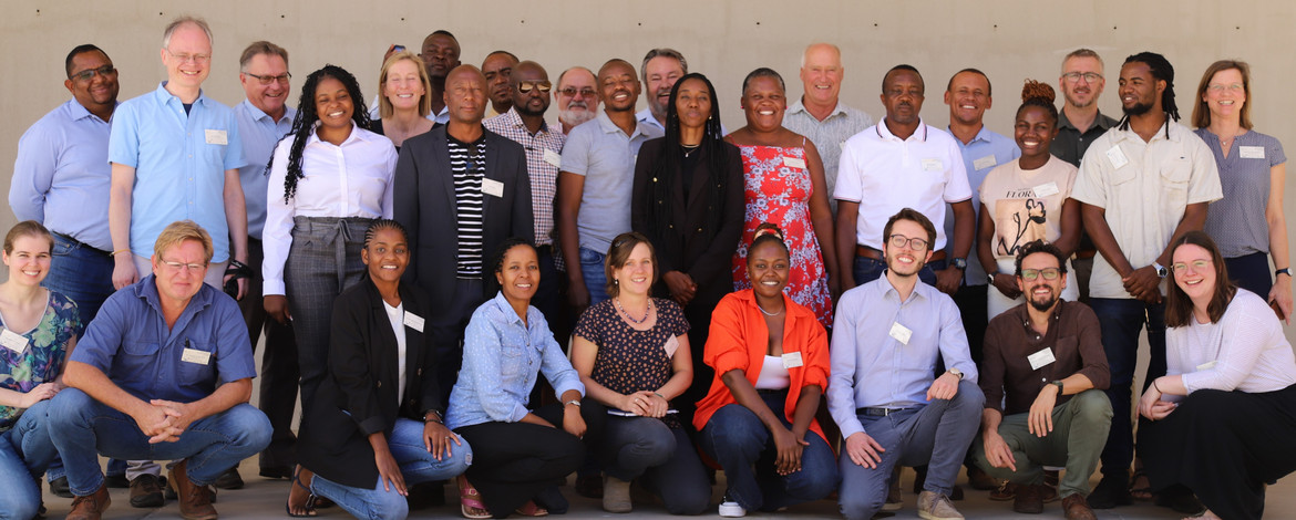 Group picture showing the NamTip project members and stakeholders