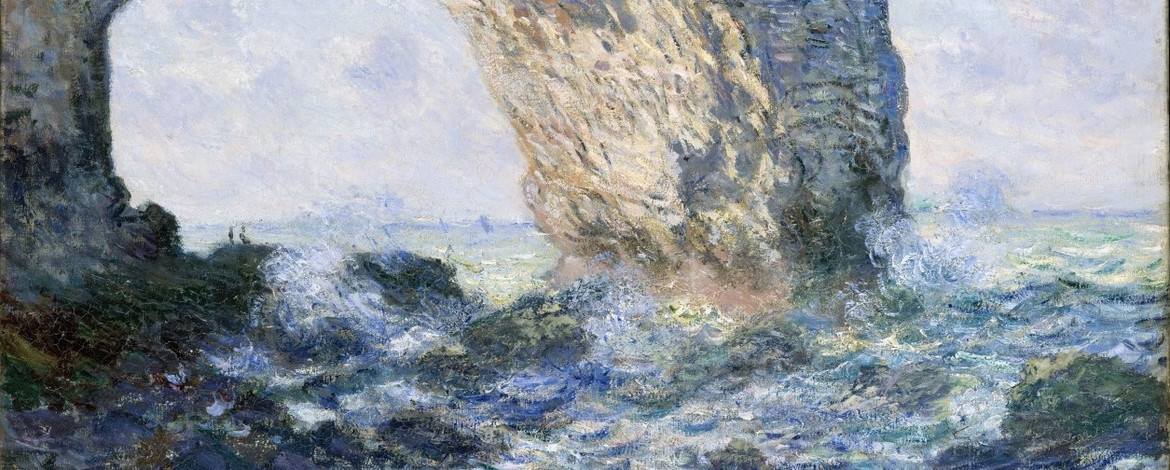Ausschnitt aus Monets Gemälde La Manneporte - 