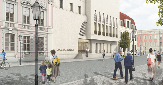 Ansicht der künftigen Synagoge in Potsdam | Abb.: Haberland Architekten