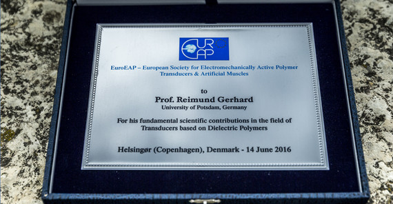 Society Award für Prof. Reimund Gerhard. Foto: Thomas Roese.