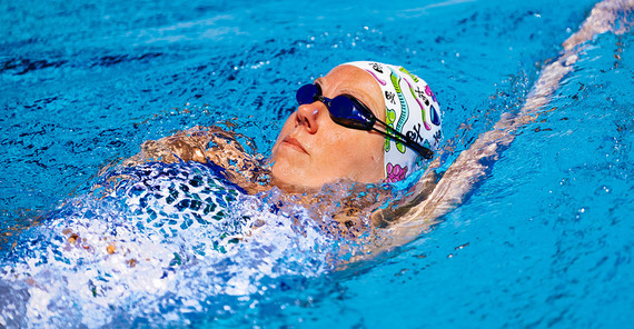 Verena Schott competed in five distances at the 2024 Paralympic Games. Verena Schott is swimming.