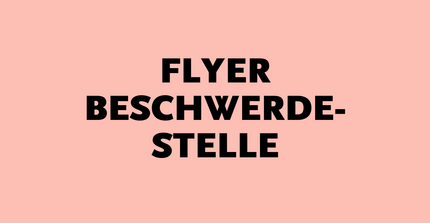 Flyer Beschwerdestelle