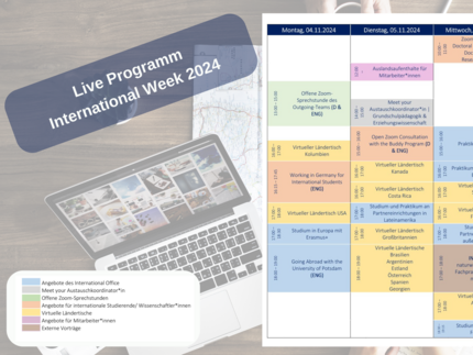 Live-Programm der International Week 2024