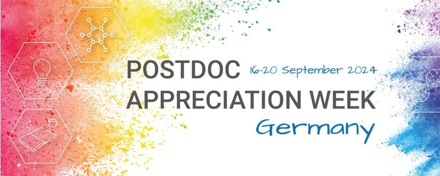 Banner der Postdoc Appreciation Week Deutschland