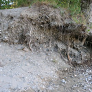 Gravel at the riverbank of the Rhone near Lyon