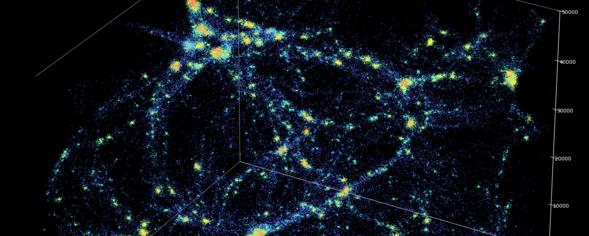 Kosmologische Simulation Visualisation einer kosmologischen Simulation -
