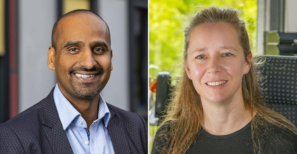 Prof. Dr. Amitabh Banerji (links) und Prof. Dr. Ulrike Lucke (rechts)