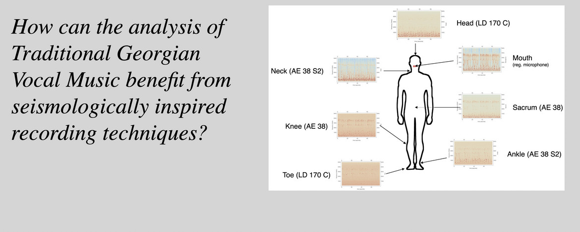 How can the analysis of Traditional Georgian Vocal Music benefit from seismologically inspired recording techniques? Body vibration recordings allow the separate analysis of individual singers in an ensemble.