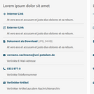 Link-Karte in der Inhaltsspalte mit zwei gleich breiten Boxen Link-Kartein der Inhaltsspalte mit zwei gleich breiten Boxen