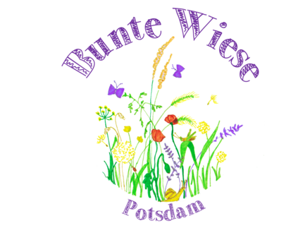 Logo of Bunte Wiese (different flowers and butterflies)