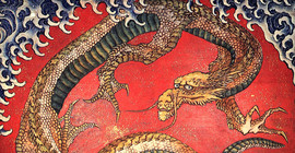 Bild eines Drachen vom japanischen Künstler Katsushika Hokusai | Foto: Wikimedia/Katsushika Hokusai