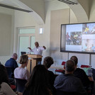 Satish Poduval presenting at a Conference at the University of Potsdam