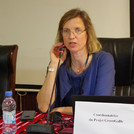 Prof. Linstädter during her welcoming speech in the conference room