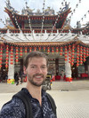 Lukas Rijntalder in front of the temple