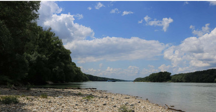 Kiesbänke der Donau im Nationalpark Donauauen