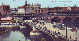 Die Berliner Jannowitzbrücke zu Fontanes Zeiten. Foto: Wikimedia/gemeinfrei
