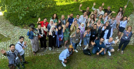 Teilnehmende aus ganz Deutschland kamen zu einer Tagung des Refugee Teachers Program in Potsdam