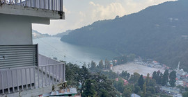 View of Nainital at Lake Naini