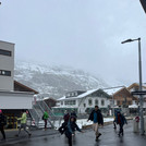 Snowball fight in Obergurgl