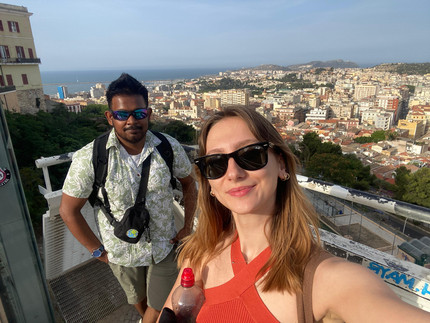 Selfie during the City Tour in Cagliari