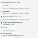 Link-Karte in der Inhaltsspalte mit einer spaltenbreiten Box Link-Karte in der Inhaltsspalte mit einer spaltenbreiten Box