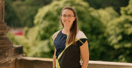 Kine Korsmo kam 2025 mit einem EDUC-Programm für Staff Secondments für mehrere Monate an die Universität Potsdam