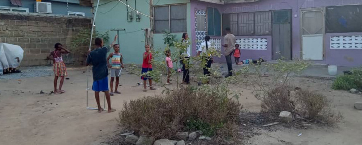 Children in the Ghanaian capital Accra. - 