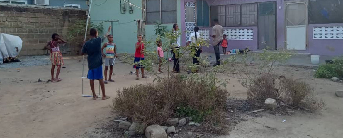 Children in the Ghanaian capital Accra. - 