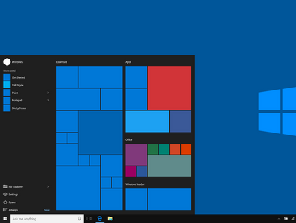 Desktopansicht Windows 10