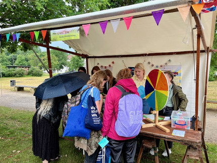Stand des Zessko auf dem Campus Festival
